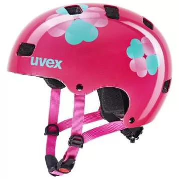Uvex Kid 3 Children Velo Helmet - Pink Flower