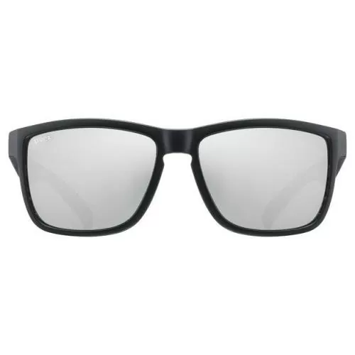 Uvex LGL 39 Sun Glasses - Black Mat Mirror Silver