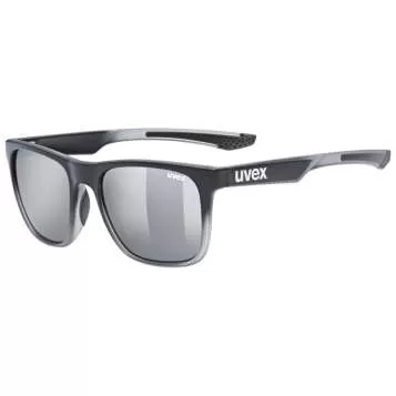 Uvex LGL 42 Sun Glasses - Black Transparent Mirror Silver