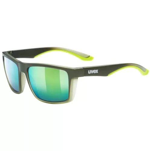 Uvex LGL 50 Colorvision Sonnenbrille - Olive Mat Mirror Green