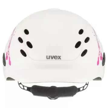 Uvex Onyxx Dekor Children Riding Helmet - princess white mat