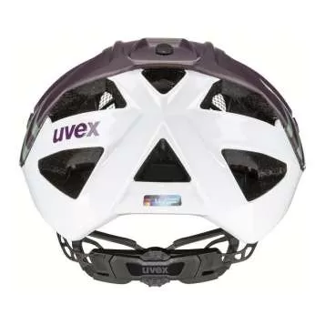 Uvex Quatro CC Velo Helmet - Plum White Matt