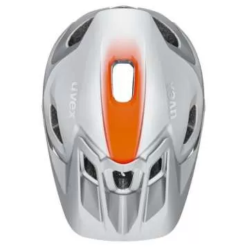 Uvex Quatro Integrale Velo Helmet - Silver Orange Mat