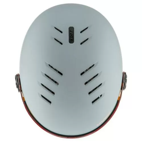 Uvex Ski Helmet Rocket Junior Visor - rhino - blush matt