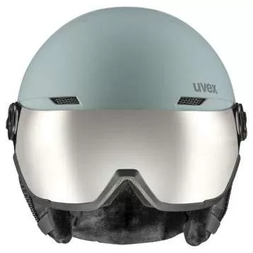 Uvex Ski Helmet Wanted Visor - glacier - rhino mat