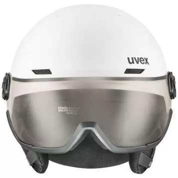 Uvex Ski Helmet Wanted Visor Pro V - white matt