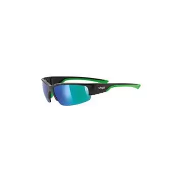 Uvex Sportstyle 215 Sun Glasses - black mat green mirror green