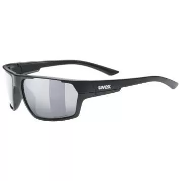 Uvex Sportstyle 233 Pola Sonnenbrille - Black Mat Litemirror Silver