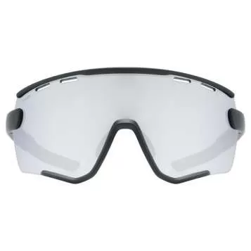Uvex Sportstyle 236 Sport Glasses Set - Black Mat Mirror Silver, Clear