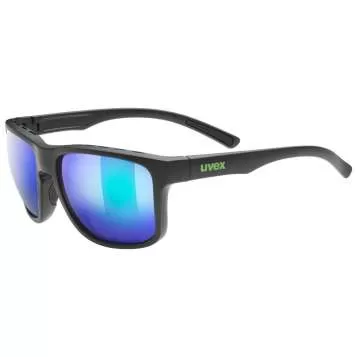 Uvex Sportstyle 312 Colorvision Sport Glasses - Black Mat Mirror Green