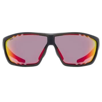 Uvex Sportstyle 706 Sun Glasses - Black Moss Mat Mirror Red