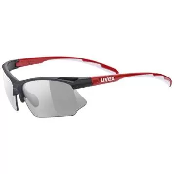 Uvex Sportstyle 802 Variomatic Eyewear - Black Red Smoke