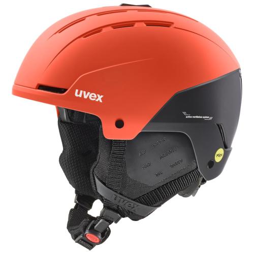 Preview: Uvex Stance MIPS Ski Helmet - fierce red - black matt