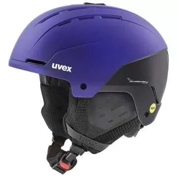 Uvex Stance MIPS Skihelm - purple bash-black matt