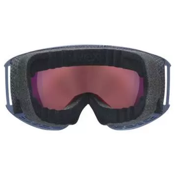 Uvex Topic FM Sphere Ski Goggles - navy mat, dl/mirror rainbow-rose