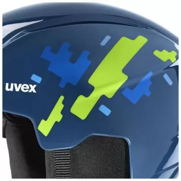 Uvex Viti Set Skihelm - blue puzzle