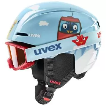 Uvex Viti Set Skihelm - light blue birdy