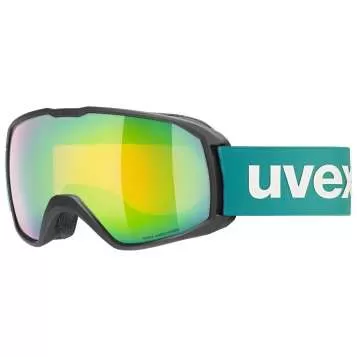 Uvex xcitd CV Skibrille - black matt, sl/ mirror green - colorvision green