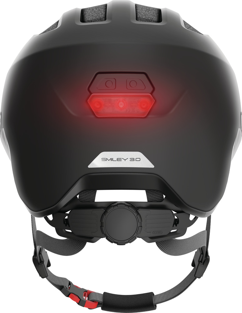 Casque Vélo Enfant ABUS SMILEY 3.0 LED - Grey Space - Taille M (50-55 Cm) - Neuf
