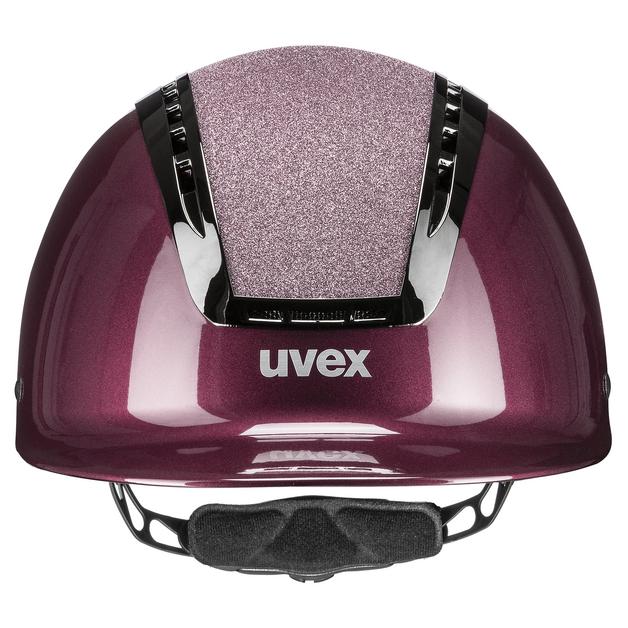 Uvex Suxxeed Chrome Reithelm - Robuster Helm Mit Chromakzent In Black Matt-Metal, Größe 55-56 Cm
