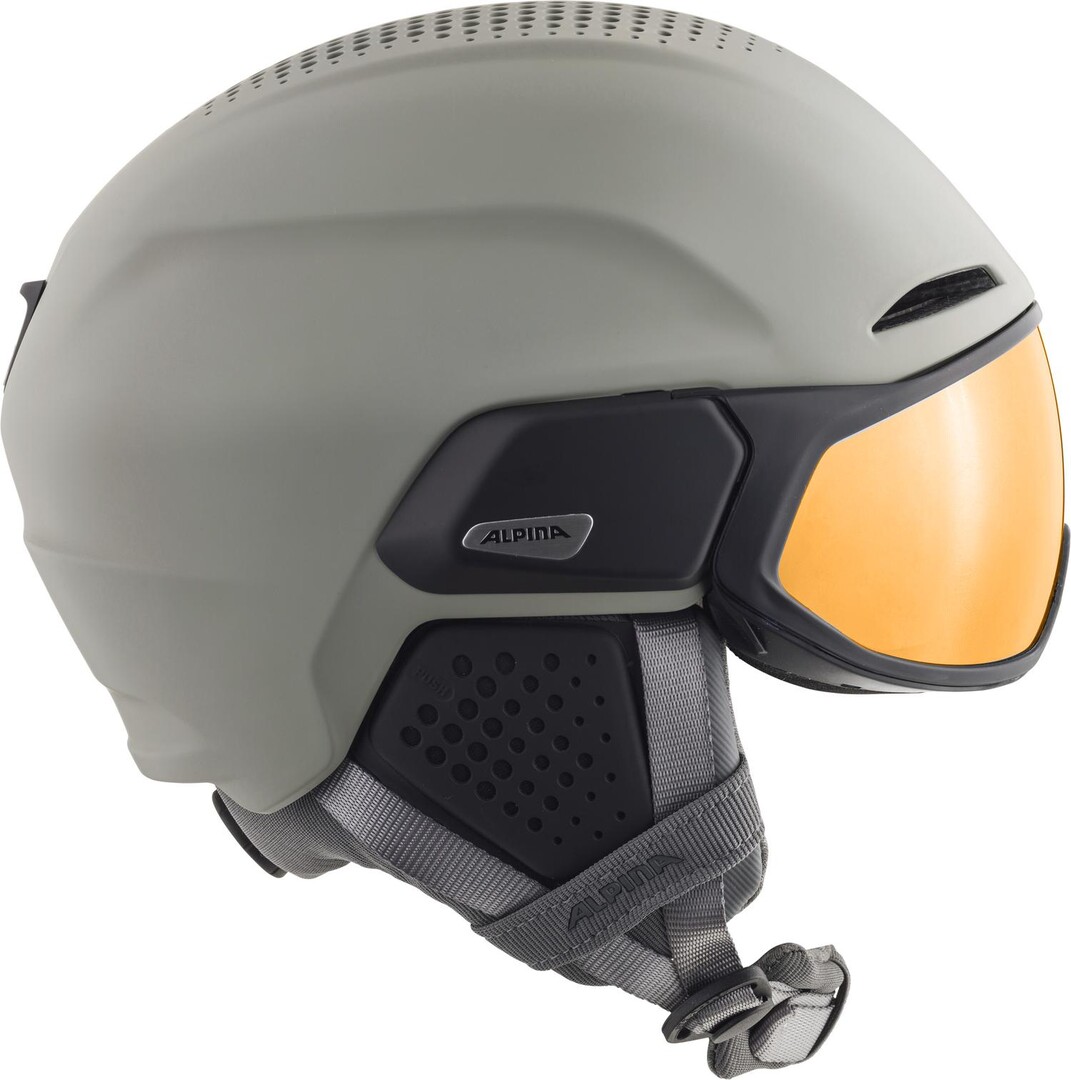 Casque De Ski Alpina Alto Q Lite Moon/Grey Matt (Gold Mirror