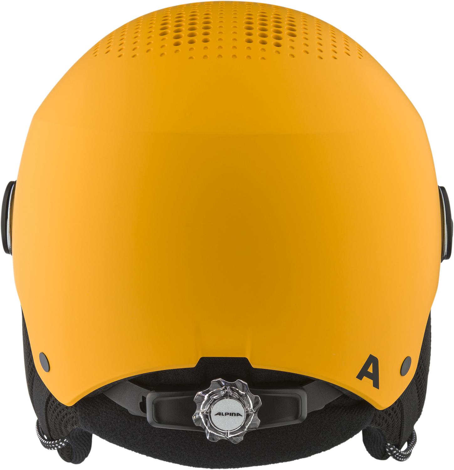 Snow Tour Helmet ALPINA Casque Ski Enfant ZUPO VISOR Q-LITE - Visière Intégrée - Taille 51-55cm - Bleu Mat Casque Ski Visière Intégrée Alpina Protection