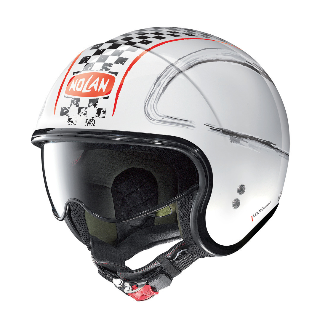 Nolan N21 Getaway #81 Open Face Helmet - white-red-grey