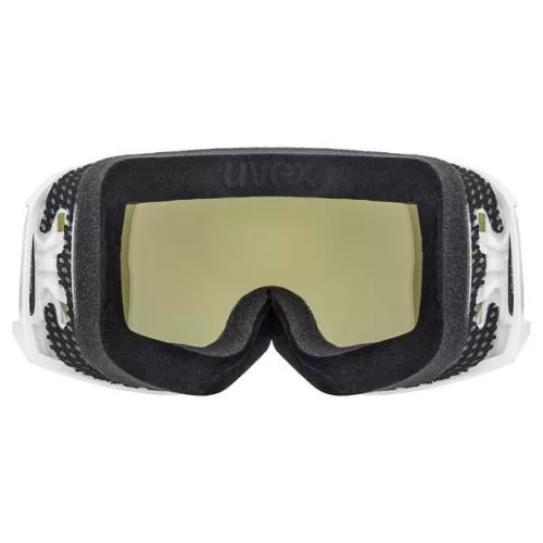 Uvex content CV race Ski Goggles - white mat mirror silver