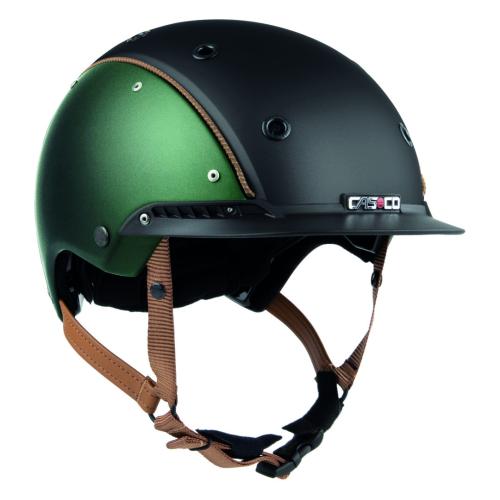 Einzelstück Casco Champ 3 Reithelm - Grün Metallic Anthrazit