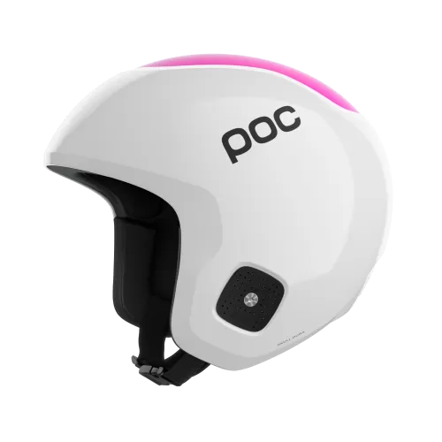 POC Ski Helmet Skull Dura Jr - Hydrogen White, Flourescent Pink