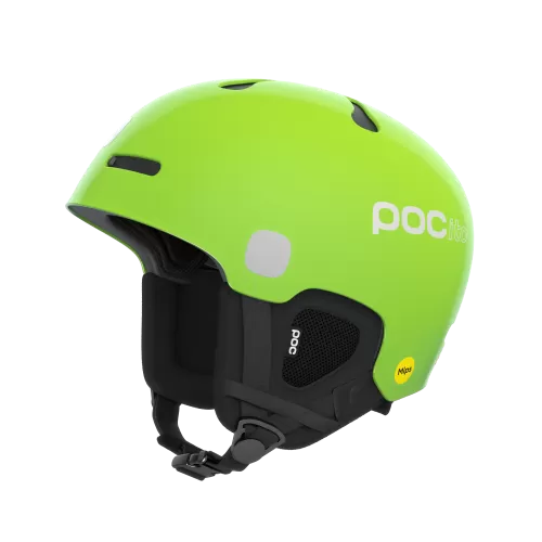 POCito Ski Helmet Auric Cut MIPS - Fluorescent Yellow, Green