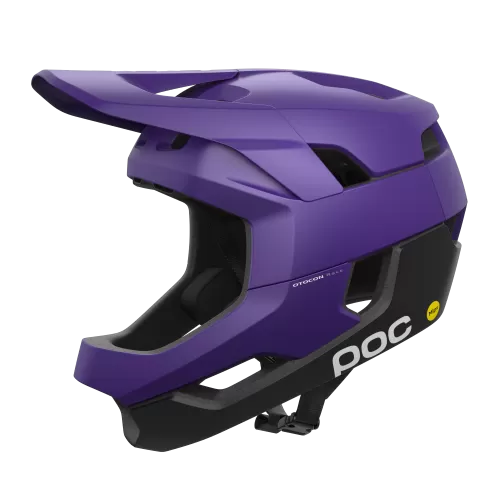 POC Otocon Race MIPS Bike Helmet - Sapphire Purple/Uranium Black Metallic/Matt