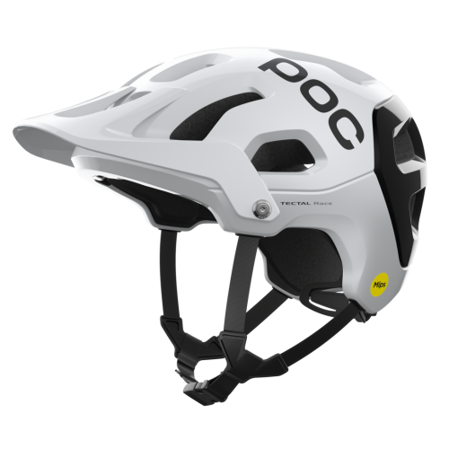 POC Velohelm Tectal Race MIPS - Hydrogen White, Uranium Black