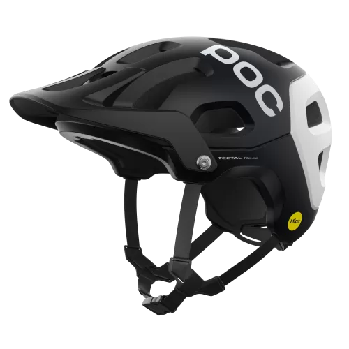 POC Bike Helmet Tectal Race MIPS - Uranium Black, Hydrogen White Matt