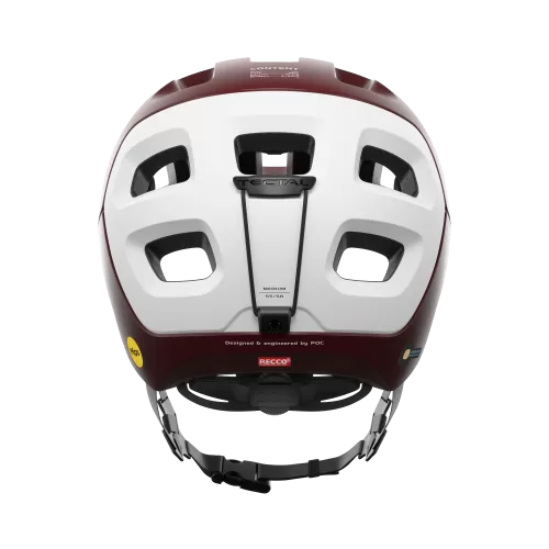 POC Velohelm Tectal Race MIPS - Garnet Red, Hydrogen White Matt