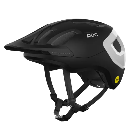 POC Axion Race MIPS Bike Helmet - Uranium Black Matt/Hydrogen White