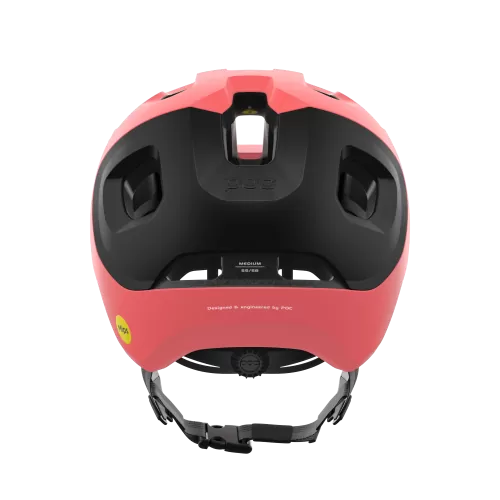 POC Axion Race MIPS Bike Helmet - Ammolite Coral/Uranium Black Matt