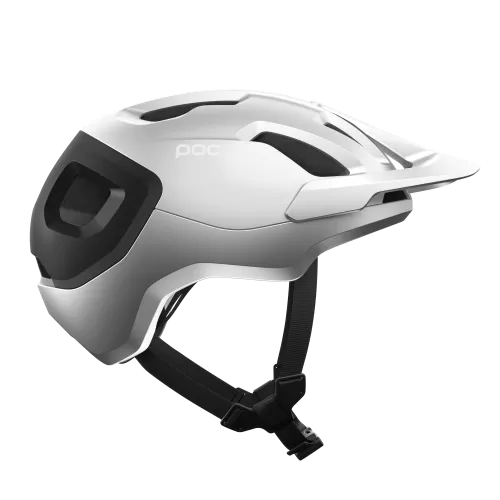 POC Axion Race MIPS Bike Helmet - Uranium Black Matt-Argentite Silver Matt