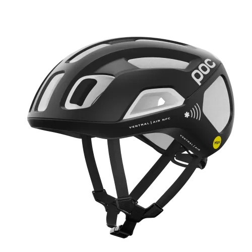 POC Ventral Air MIPS NFC Bike Helmet - Uranium Black / Hydrogen White Matt