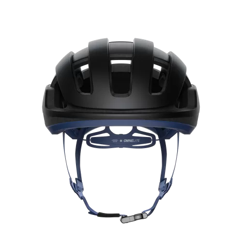POC Omne Lite Bike Helmet - Uranium Black-Lead Blue Matt