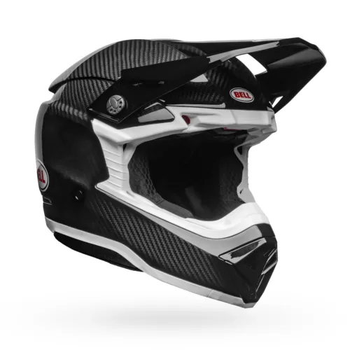 Bell Moto Moto-10 Sphr Glone sizes Bk/Wh SCHWARZ