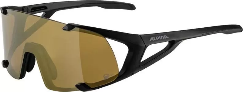 Alpina HAWKEYE S Q-LITE Eyewear - black matt, bronce mirror