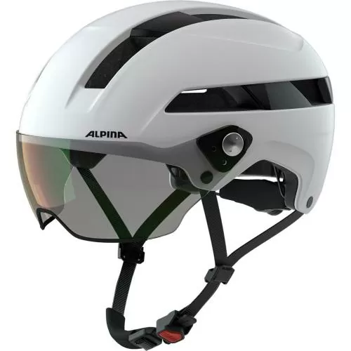Alpina Soho Visor V Velohelm - White Matt