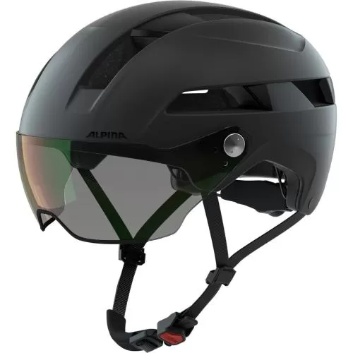 Alpina Soho Visor V Bike Helmet - Black Matt