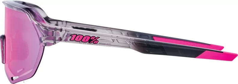 100% Brille S2 Polished Translucent Grey -Purple Multilayer Mirro