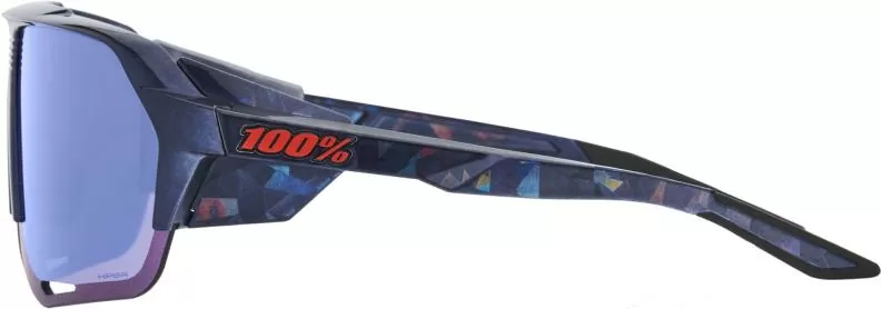 100% Brille Norvik -Black Holographic -Hiper Blue Multilayer Mirror