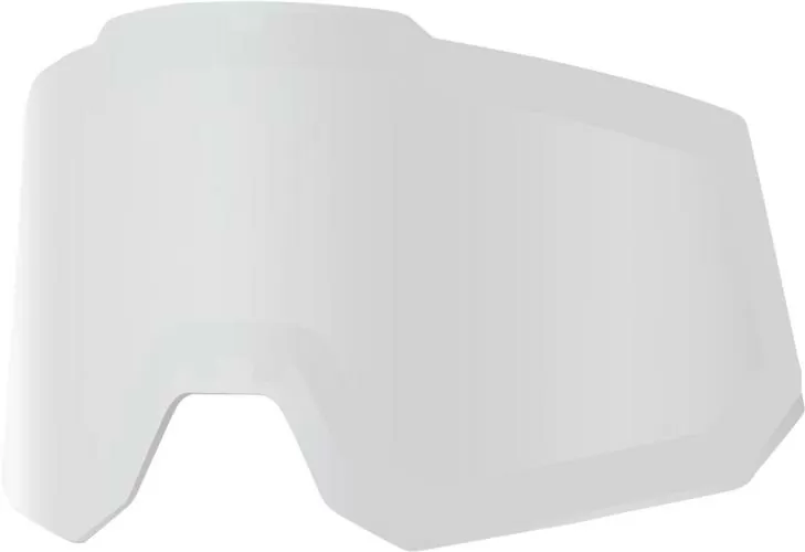 100% Snowcraft Replacement Lens - Hiper Dual Pane Mirror Silver Lens