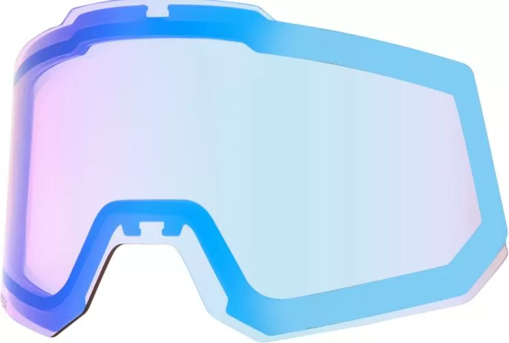 100% Snowcraft Replacement Lens - Hiper Dual Pane Mirror Turquoise Lens
