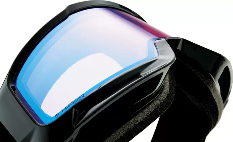 100% Okan Hiper Goggle Black/Turquoise - Mirror Turquoise Lens