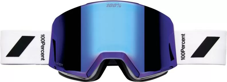 100% Norg Hiper Goggle White -Mirror Violet